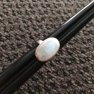 Size 6 Moonstone Sterling Silver Ring